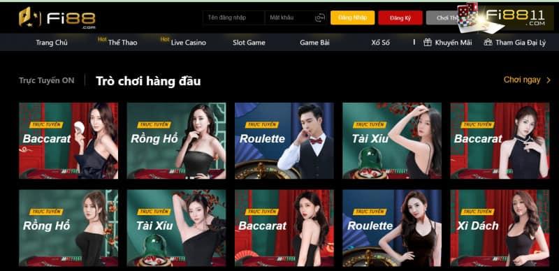 9 Bí mật về sảnh Casino ON tại nhà cái Fi88 anh em phải biết Sảnh Casino On Tại Fi88
